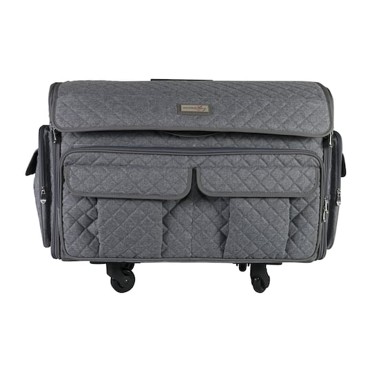 Everything Mary Heather Gray XXL Rolling Sewing Tote